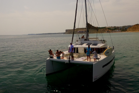 Lagos: Sunset Catamaran Cruise with Welcome Drink Private