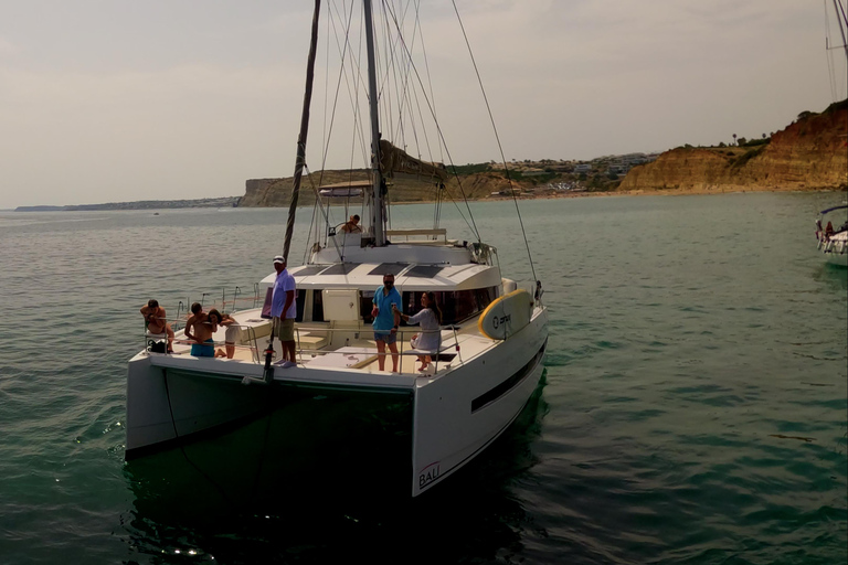 Lagos: Sunset Catamaran Cruise with Welcome Drink Private