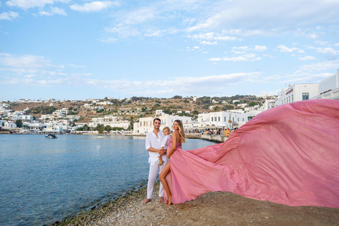 Flying Dress Photoshooting Mykonos