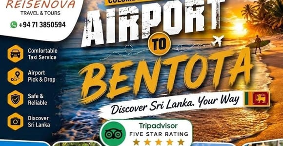 Colombo Airport: Private Transfer to Bentota, Kalutara