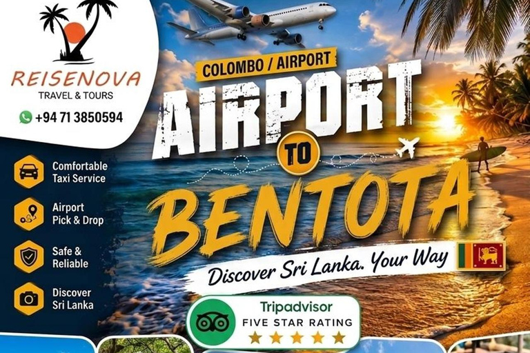 Colombo Airport: Private Transfer to Bentota, Kalutara Airport Transfer to Ahungalla