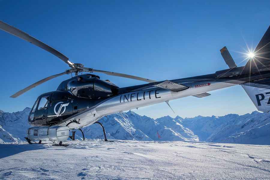 Aoraki: Panorama-Helikopterflug mit Schneelandung
