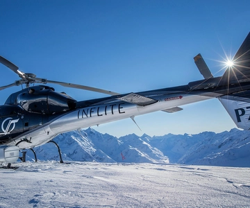 Monte Cook: Vuelo panorámico en helicóptero con aterrizaje alpino