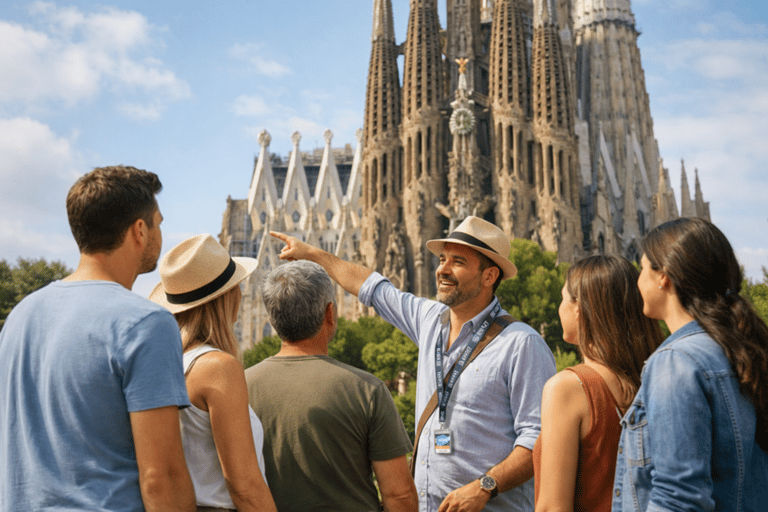 Barcelona in 1 Day: Sagrada Familia & Park Guell with Pickup Barcelona in 1 Day: Tour in Spanish