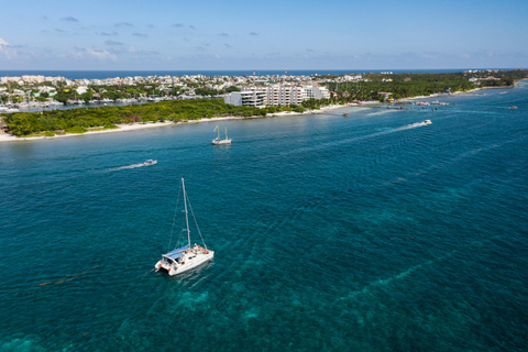 Isla Mujeres, Snorkeling, and Catamaran Party Cruise Tour with Transportation Included