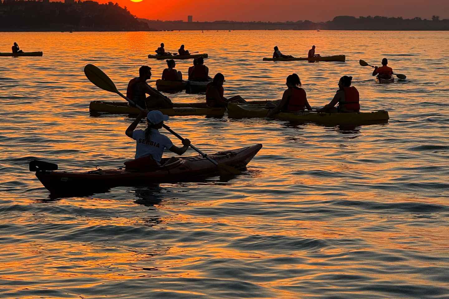 Belgrado: tour in kayak al tramonto su Danubio e Sava