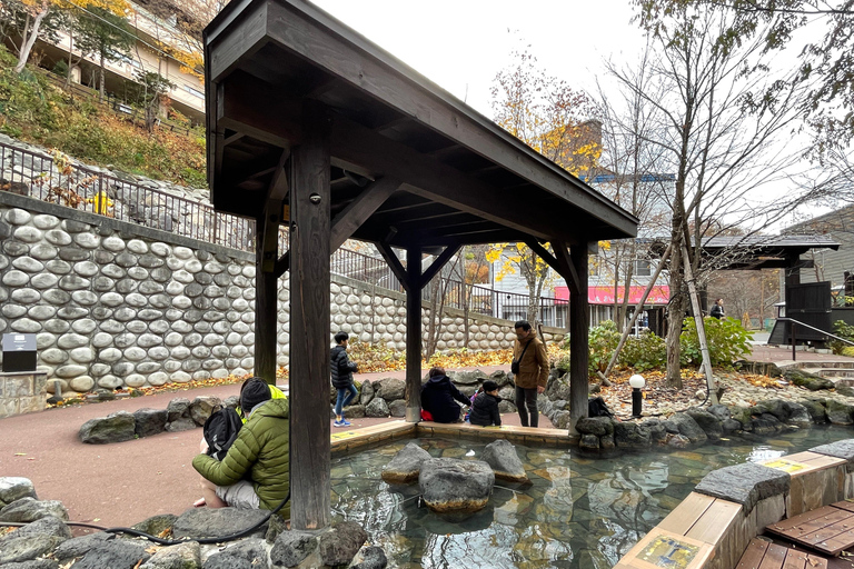 Sapporo: Spacer po Jozankei Onsen z wizytą w świątyni i jaskini