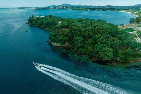 Corfou : Croisière privée d'une journée sur un bateau rapide de luxe