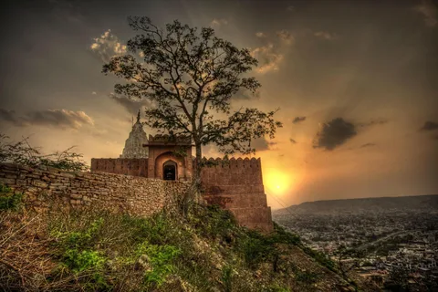 Jaipur: Tour privato di mezza giornata con vista sul tramonto