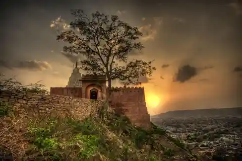 Jaipur: Tour privato di mezza giornata con vista sul tramonto