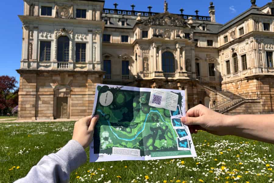 Dresden: Handy-Schnitzeljagd „Der Wunderwald“ durch den großen Garten. Foto: GetYourGuide
