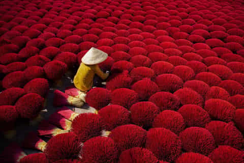 Hanoi : village du papier de riz ou de l'encens et chapeaux - petit groupe