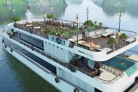 Bahía de Ha Long- Crucero de lujo de un día, almuerzo& Kayak& Fiesta al atardecer