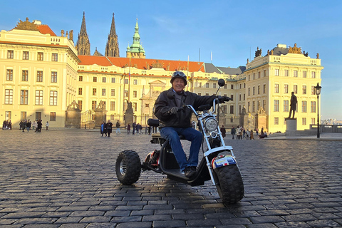Grand City Tour on Electric Trike in Prague - Live Guided 1.5 Hour : 2 persons on 1 Trike