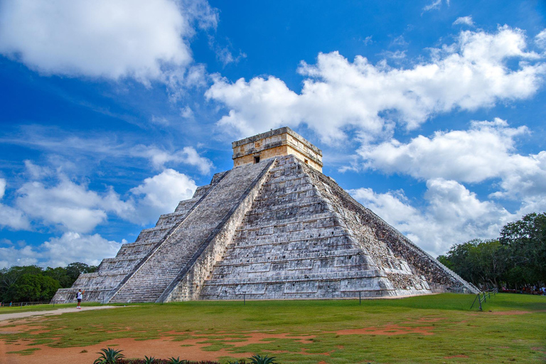 De Cancun: Excursão de um dia a Tulum e Chichen Itza com CenoteVisita com serviço de busca no hotel em Cancún