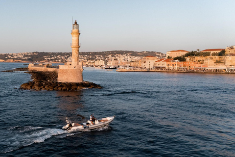Chania Bay: Private Cruise with Snacks&Drinks, Snorkel-11PAX