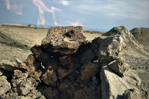 Qobustan-Felszeichnungen, Schlammvulkane, Feuertempel Ateshgah, Yan