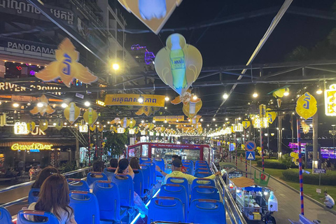Phnom Penh: Night Bus Tour with Drinks, Snacks, and Music