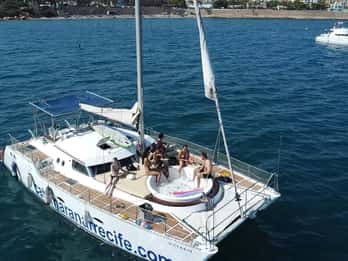 Torrevieja: Catamaran ride and sunset with swimming.