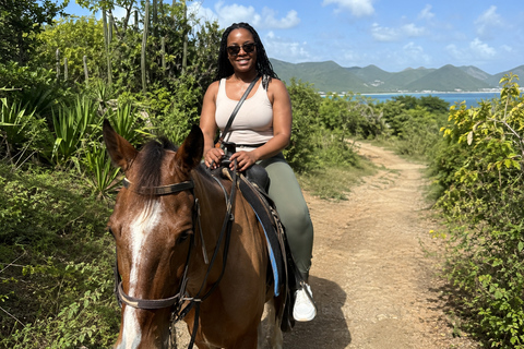 St. Maarten: Scenic Horseback Ride & Caribbean Sea Swim