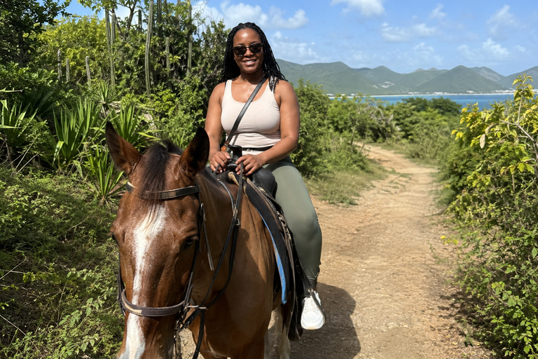 St. Maarten: Scenic Horseback Ride & Caribbean Sea Swim