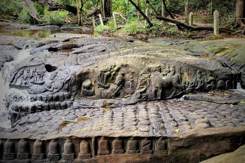 Upptäck Banteay Srei, Kbal Spean och äventyr i lokal by