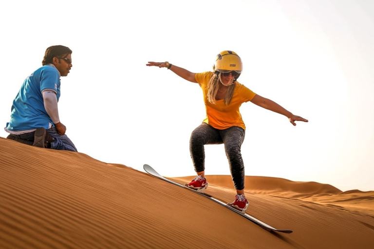 Dubaï : Quad, promenade à dos de chameau et surf des sablesVisite partagée avec quad personnel