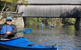 Guided Covered Bridge Kayak Tour, Southern Maine