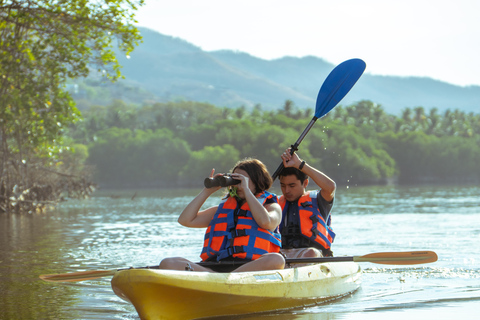 Puerto Escondido : kayak dans la lagune ManialtepecPuerto Escondido : Kayak sur le lac Manialtepec