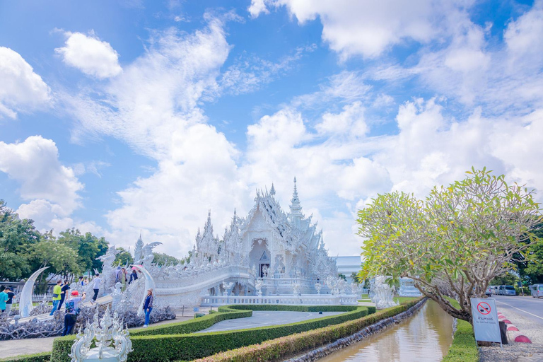 Excursión a los templos rojo, azul y blanco y a las aguas termales desde Chaing MaiTemplos rojos, azules y blancos y viaje a aguas termales desde Chaing Mai