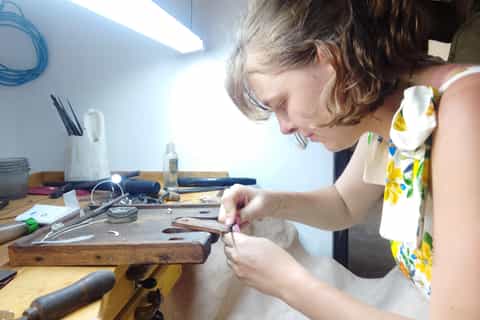 Galle : atelier de creation de bijoux avec collation