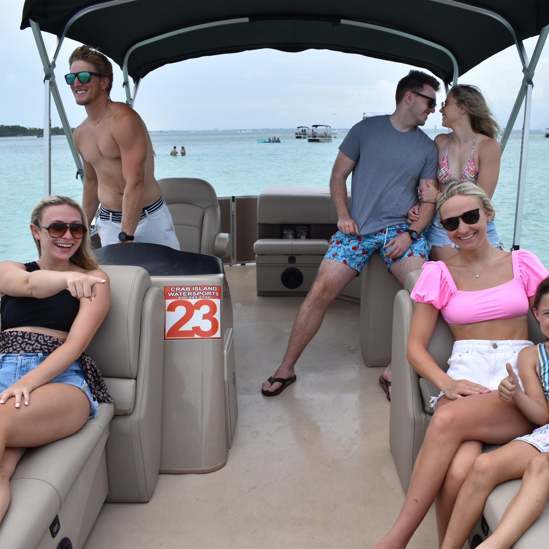 Half Day Pontoon Boat Rental- Okaloosa Island | GetYourGuide