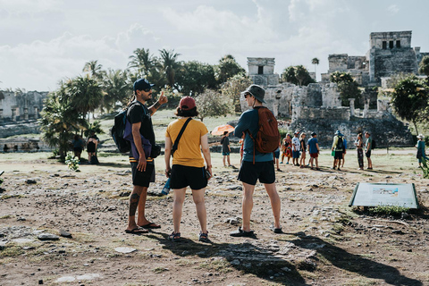 Från Riviera Maya: Tulum-ruiner, Cenotes och djungeläventyrTulum: Tulums ruiner och Jungle Adventure Park Combo Tour