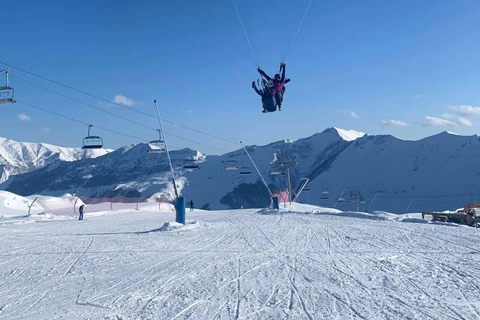 Georgia Gudauri: Paragliding, Private Day Trip from Tbilisi