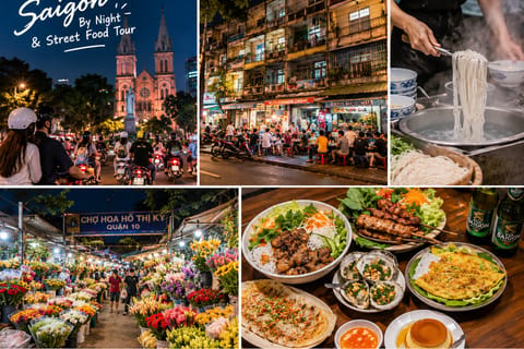 Ho Chi Minh City: Nighttime Street Food Tour by Motorbike