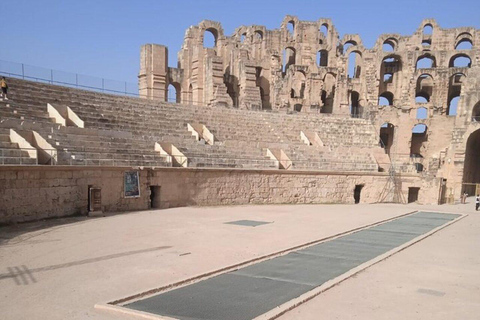 Desde Túnez: Excursión de un día a 3 SITIOS DE LA UNESCO Kairouan y El Jem,sousse