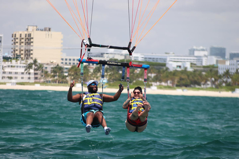 Miami Beach: Parasailing Boat Tour in South Beach Parasailing: All Fees Included