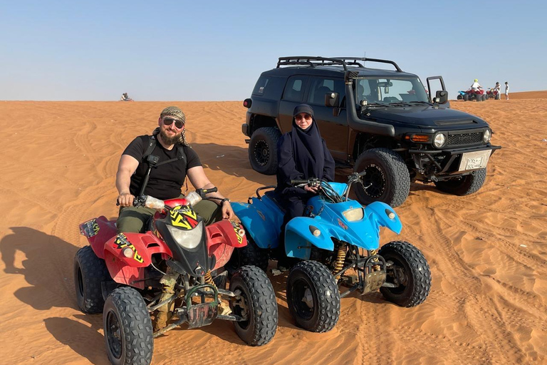 Riyadh:Red Sand Dunes camel ride&Quad&Sandboarding Adventure Private Tour with pick up and drop off from your location