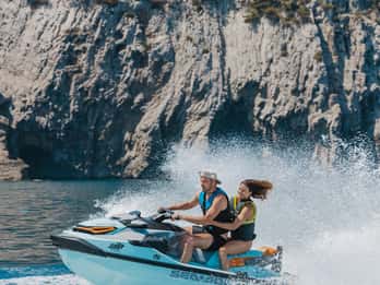 Alcudia: Jet Ski Tour naar Vuurtoreneiland met foto's
