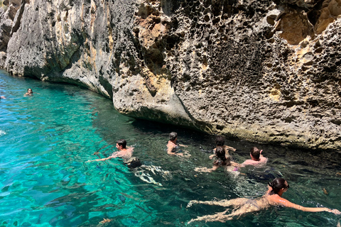 Golem to Grama Bay, Blue Cave & Secret Canyons by Speedboat Tirana/Golem: Grama Bay,Blue Cave & Hidden Bays by Speedboat