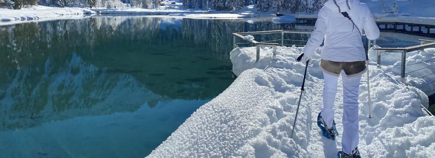 Courchevel Superbe Randonnée en Raquettes le matin