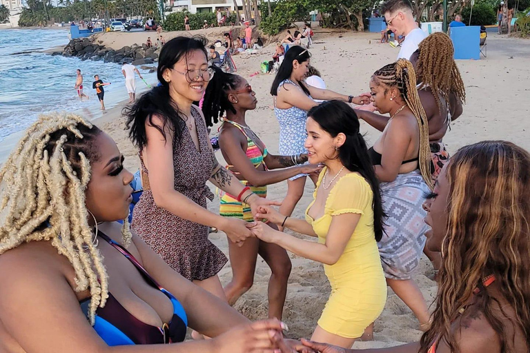 San Juan : Cours de salsa au coucher du soleil sur la plage