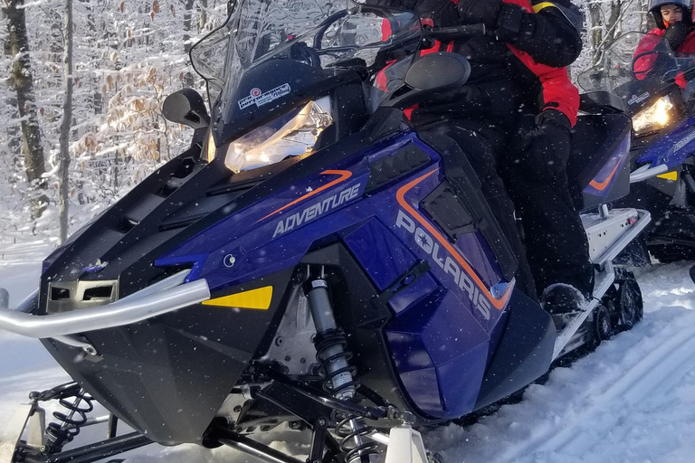 Ciudad de Quebec: Excursión guiada en moto de nieve1,5 horas de alquiler guiado de moto de nieve