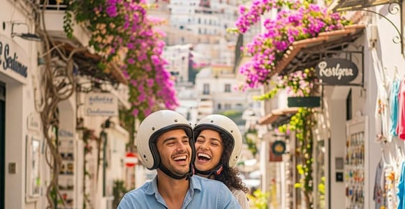 Amalfiküste: Private Vespa-Tour zum SELBERFAHREN mit Reiseführer