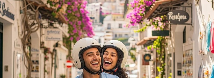 Visite privée de la côte amalfitaine en Vespa - Option sans chauffeur