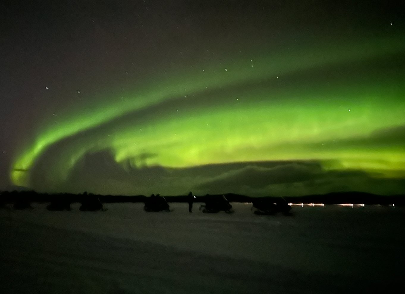 Kiruna: Guidet snescootertur og nordlysjagt