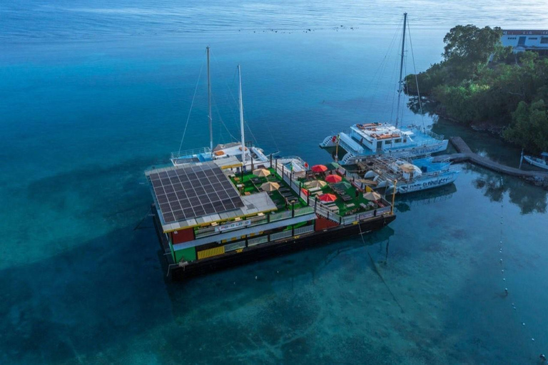 Floating Bar Party Boat with Snorkeling transfers included