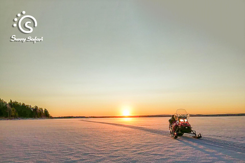 Vanuit Rovaniemi: Sneeuwscootersafari in de Arctische wildernis