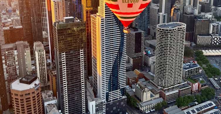 Hot Air Balloon Over Melbourne at Sunrise photo 2