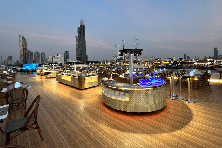 Bangkok: Cena en Crucero por el Río Chao Phraya Música y Danza en Directo